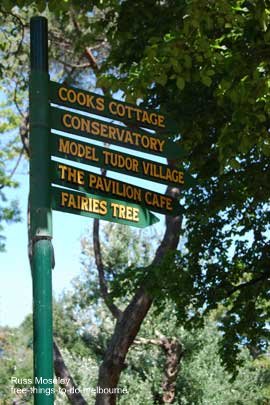 Fitzroy Gardens Signpost