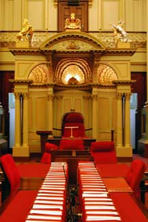 Melbourne Indoors Parliament House inside