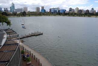 Albert Park Lake from The Point restaurant/cafe