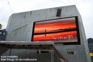 Federation Square screen