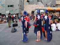 Federation Square busker