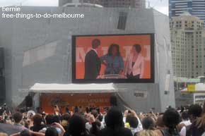 Oprah Winfrey at Fed Square