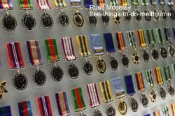 Shrine of Remembrance medal display