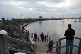 St Kilda breakwater - home of the penguins