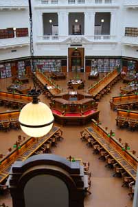 La Trobe Reading Room - I couldn't fit the dome in the photo! It's the best bit! - go take a look for yourself!