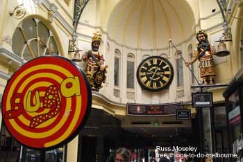 The Royal Arcade with Gog and Madog